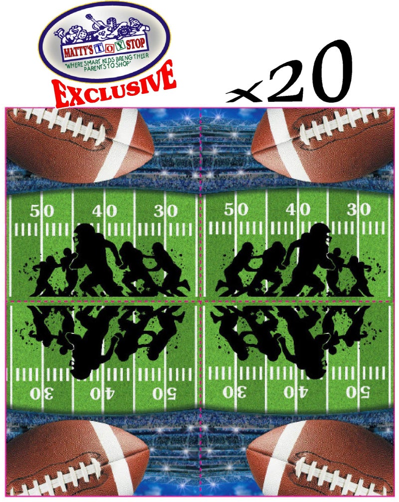 Matty's Toy Stop Deluxe Football Theme Party Supplies Set for 20 People, Includes 20 Large Plates, 20 Small Plates, 20 Napkins, 20 Cups & 2 Table Covers - Perfect for Gameday or Birthday (82 Pieces Total) - Image 4